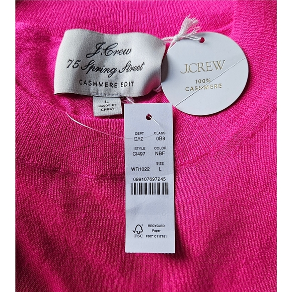 J.Crew Spring Street Featherweight Cashmere Relaxed T-Shirt - Picture 8 of 8